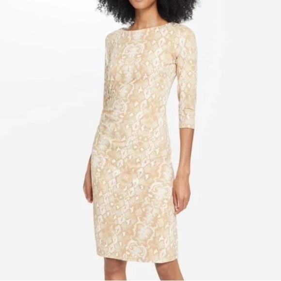 J. McLaughlin, Sage Dress, BodyCon, Single Side-Ruched, Instantly Slimming,Wow!S - Picture 2 of 11